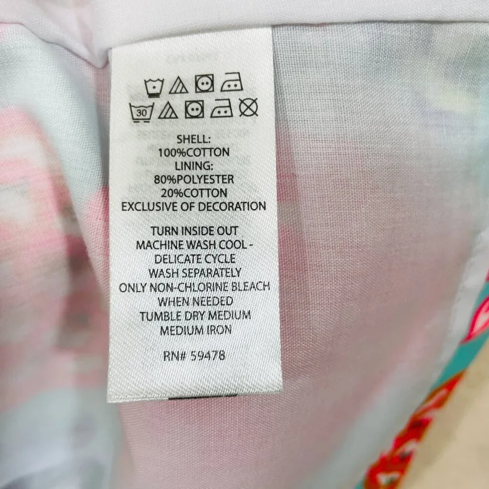 NWT Tommy Bahama Girls 8 Pineapple Shift Dress Bright Multi $55 Cotton Lined NEW